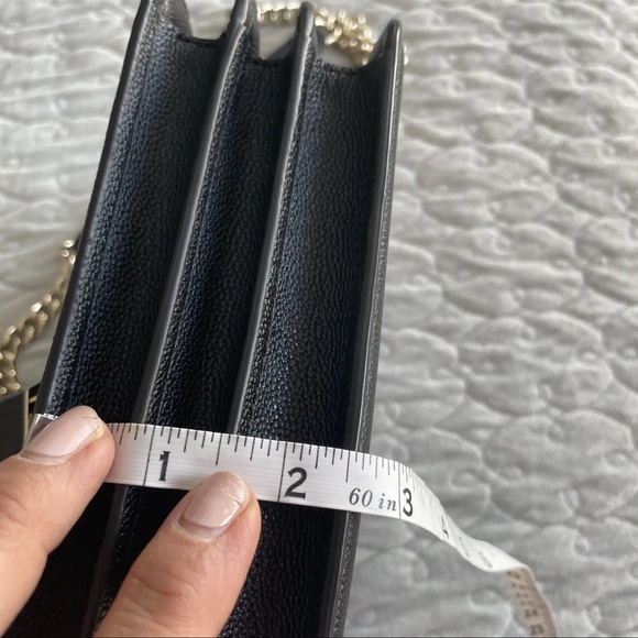 KATE SPADE LOCKET LARGE FLAP SHOULDER BAG W/DUSTBAG BLACK PXR00419 NWT $378 - Picture 7 of 13